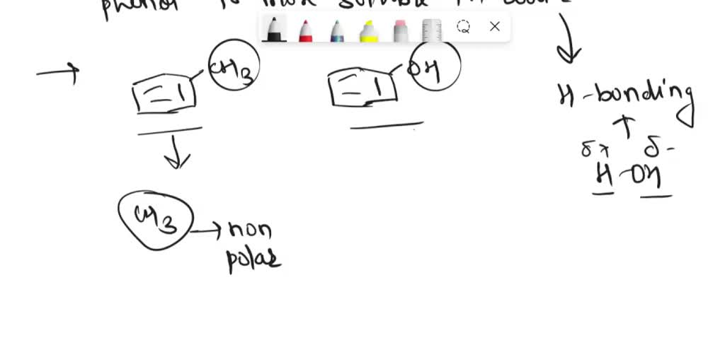 SOLVED Phenol is more soluble than toluene in water! WHY?