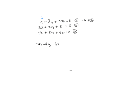 given-system-of-linear-equations-x-2y3z0-2x-3y-z-0-4x-5y-4z-0-has-a-only-trivial-solution-c-infinite-solutions-2-b-no-solution-d-none-of-these-38225