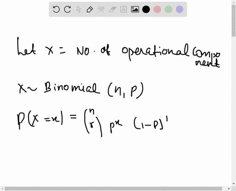 problem-35-reliability-of-a-k-out-of-n-system-a-svstem-consists-of-n-identical-components-each-of-which-is-operational-with-probability-p_-independent-of-other-components_-the-system-is-oper-48555