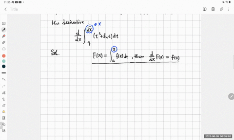 use-the-fundamental-theorem-of-calculus-part-1-to-find-the-derivative