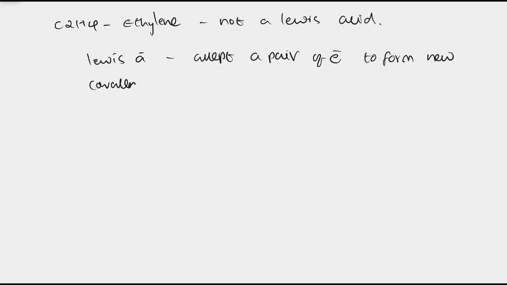 SOLVED Which of the following is not a Lewis acid A. BF3 B