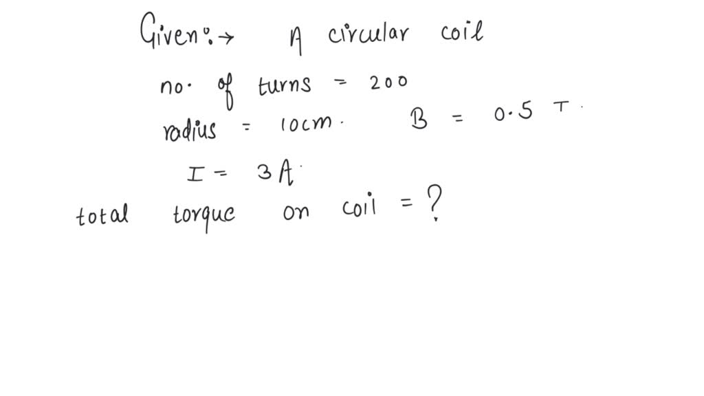 Solved A Circular Coil Of 200 Turns And Radius 10cm Is Placed In A Uniform Magnetic Field Of 0