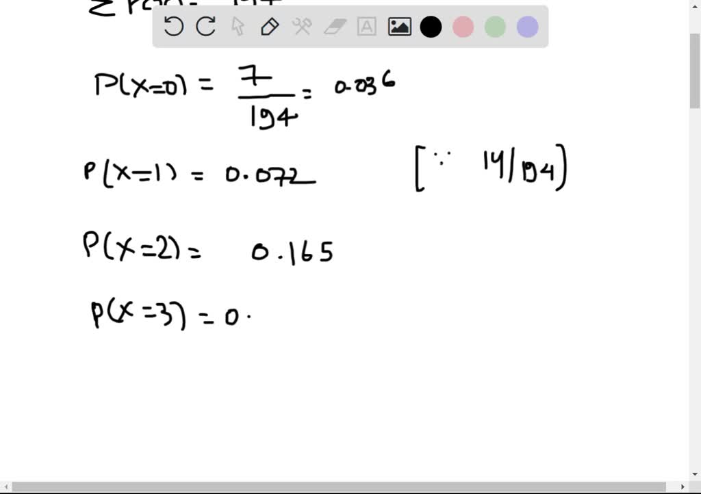 SOLVED: Construct the probability distribution by completing and the ...