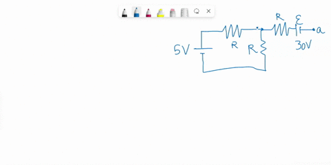 in-the-shown-circuit-you-are-given-thal-30-v-ffinied-i1-volts-the-magnitude-of-the-potential-dillerence-between-points-and-iavabl-65273