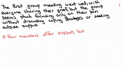 reword-this-paragraph-and-then-answer-what-might-a-social-worker-due-here-as-the-next-step-to-help-this-group-during-the-group-meetings-the-first-one-went-well-and-for-the-most-part-everyone-shared-wh