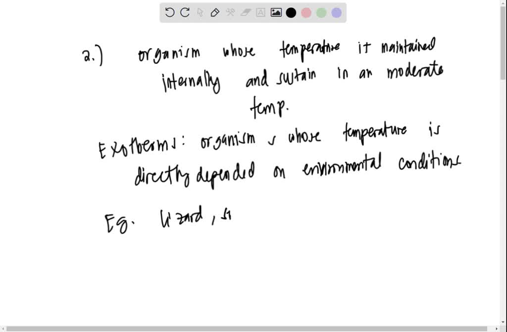 SOLVED: The body temperatures of ectothermic animals are mostly