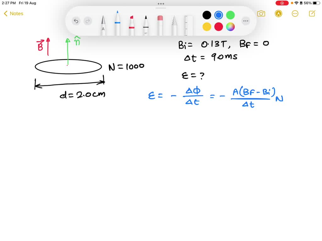 SOLVED A 1300turn coil of wire 2.10 cm in diameter is in a field that increases from