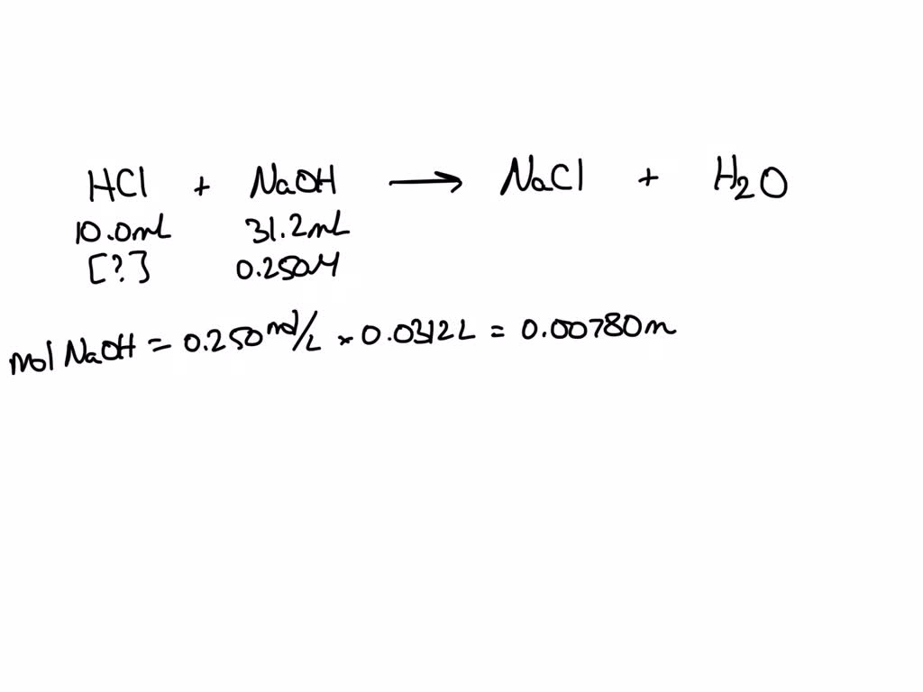 Solved The Flask Shown Here Contains Ml Of Hcl And A Few Drops Of