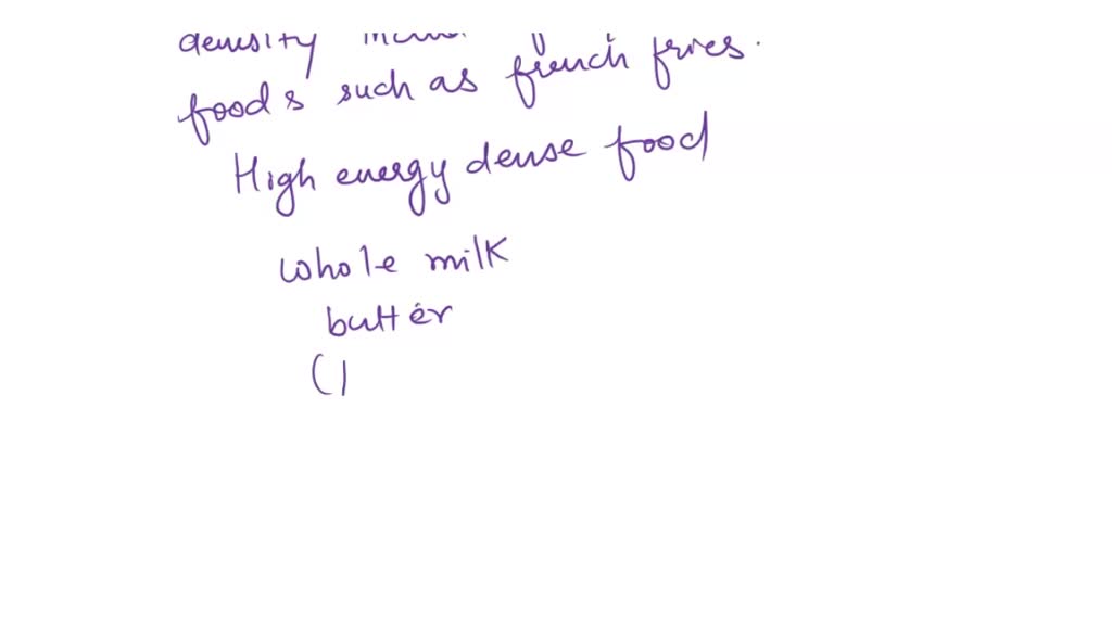 Which Of The Following Nutrients Is The Most Energy Dense SOLVED: Which of the following represents the most energy-dense meal