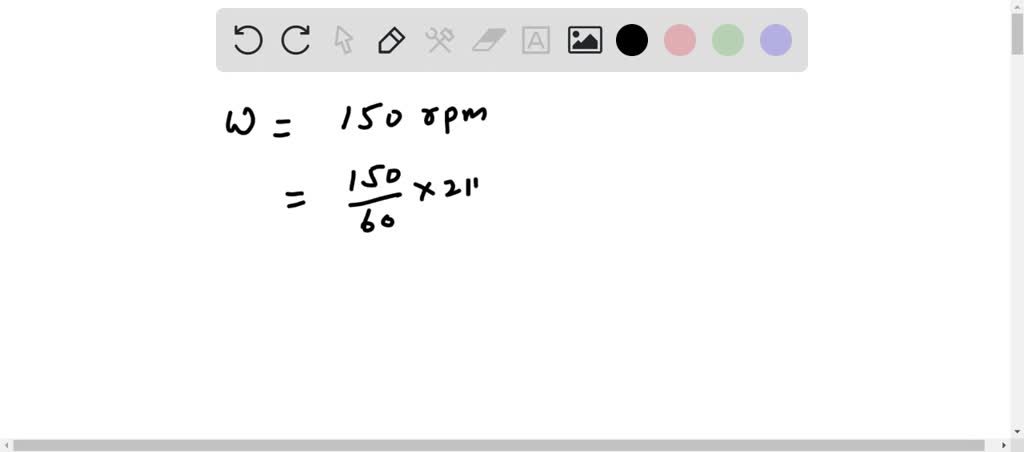 SOLVED: Convert 100 RPM to an angular velocity in rad/sec: