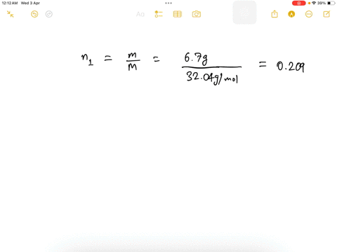 calculate-the-mole-fraction-of-methanol-in-a-solution-of-67-g-ch3oh-in-242-g-water
