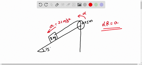 in-the-figure-below-wheel-of-radius-025-m-is-mounted-on-a-frictionless-horizontal-axle_-a-massless-cord-is-wrapped-around-the-wheel-and-attached-to-a-20-kg-box-that-slides-on-a-frictionless-20792