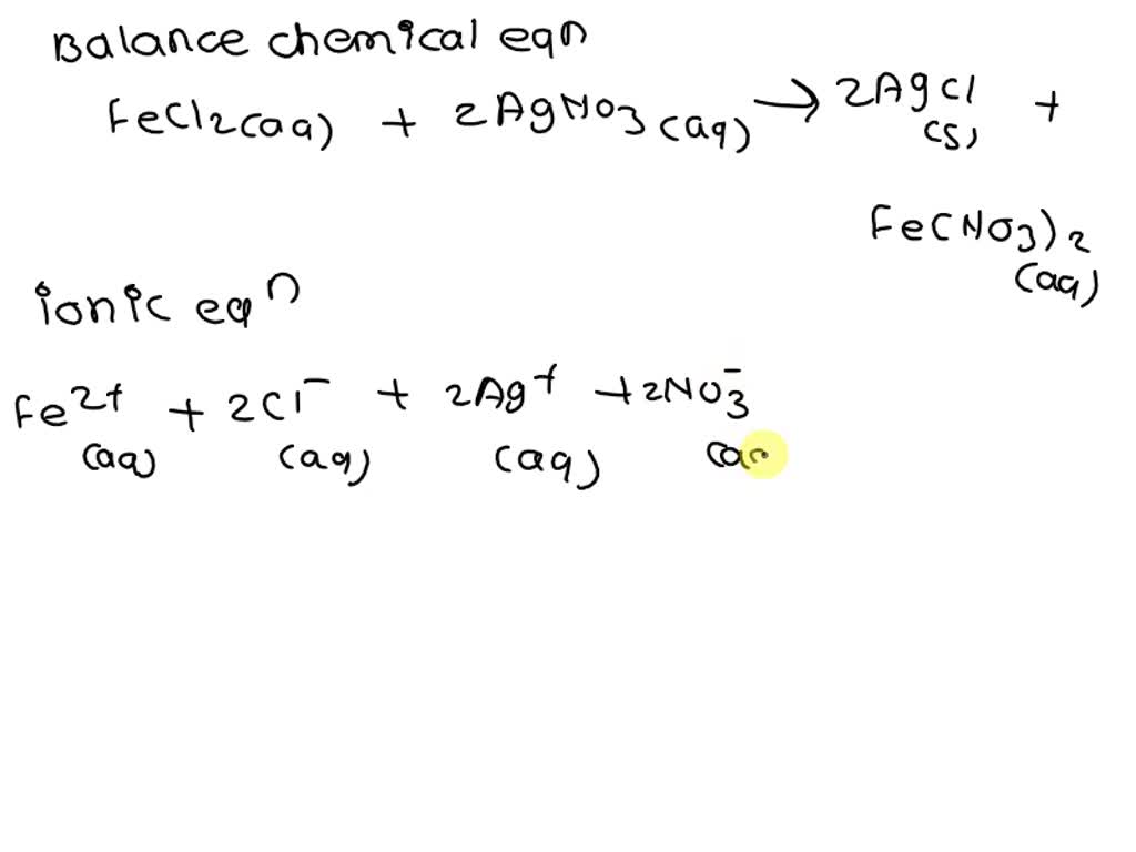 SOLVED: Which one is the correct net ionic equation for the reaction of ...