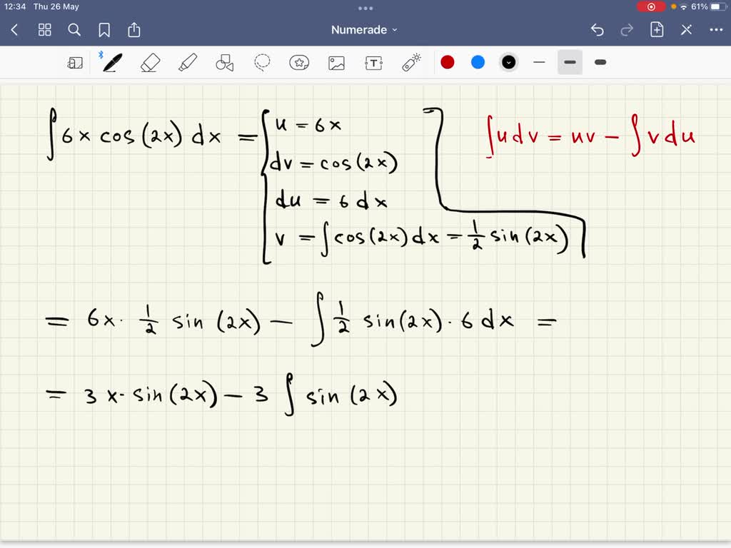 solved-use-integration-by-parts-to-solve-the-following-integral-6rcos