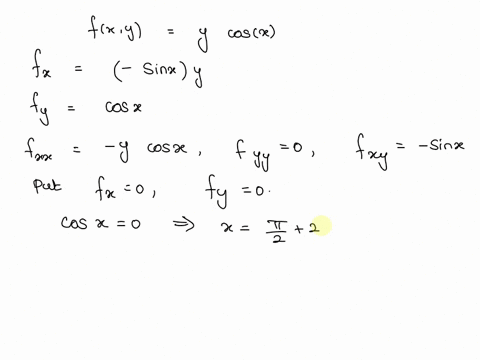 classify-the-critical-points-of-f-x-y-y-cosx-90114