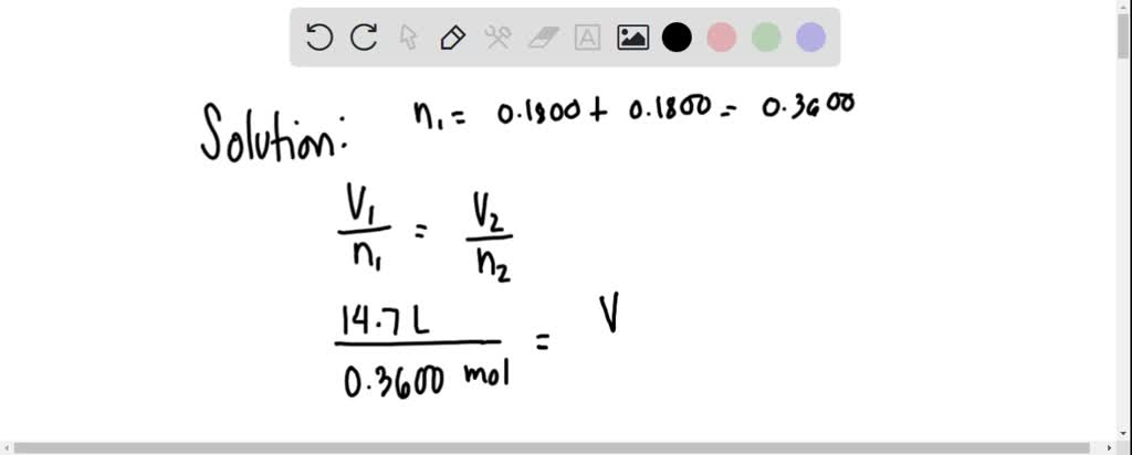 SOLVED A sample of gas contains 0.1800 mol of C2H4 g and 0.1800