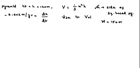 a-pyramid-has-height-h-and-a-square-base-with-side-x-the-volume-of-a-pyramid-is-vfrac13-x2-h-if-th-2-97134