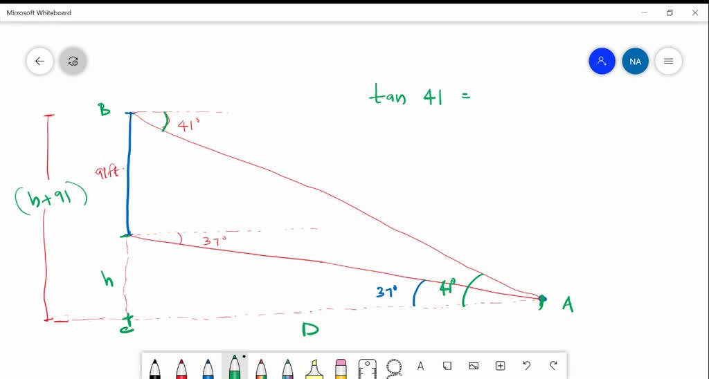 SOLVED 6. From the top and bottom of a 91 ft lighthouse, the angle