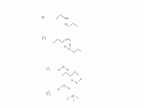 probleme-draw-the-hydrogen-bonding-that-takes-place-between-a-two-molecules-of-ethanol-6-two-molecules-of-propylamine-and-two-molecules-of-water-c-a-molecule-of-dimethyl-ether-and-a-molecule-88391