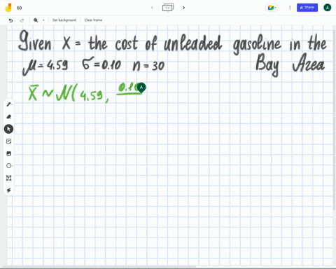 use-the-following-to-answer-the-next-two-exercises-the-cost-of-unleaded-gasoline-in-the-bay-area-once-followed-an-unknown-distribution-with-a-mean-of-459-and-a-standard-deviation-of-so10-six-45225