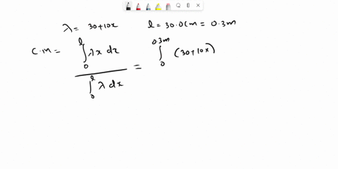 q2-a-rod-of-length-300-cm-has-linear-density-mass-per-length-given-by-1-30-lox-where-x-is-the-distance-from-one-end-measured-in-meters-and-lis-in-gramsmeter-how-far-from-the-end-is-its-cente-36286