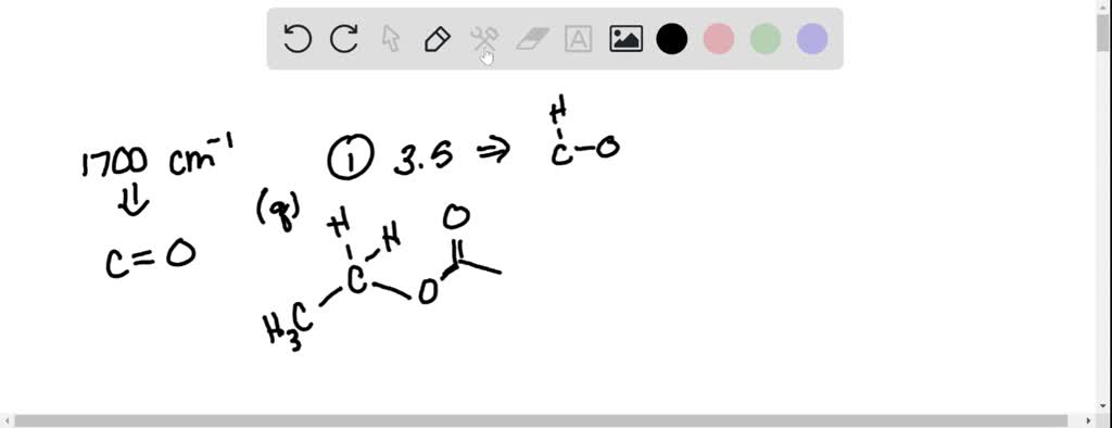 An compound has the molecular formula C6H12O2 and shows a strong peak ...