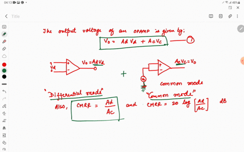 q2-calculate-the-cmrr-in-db-if-a-differential-amplifier-has-an-output-of-10-volt-with-differential-input-of-10-mv-and-an-output-of-05-mv-with-common-mode-input-of-1omv-92615