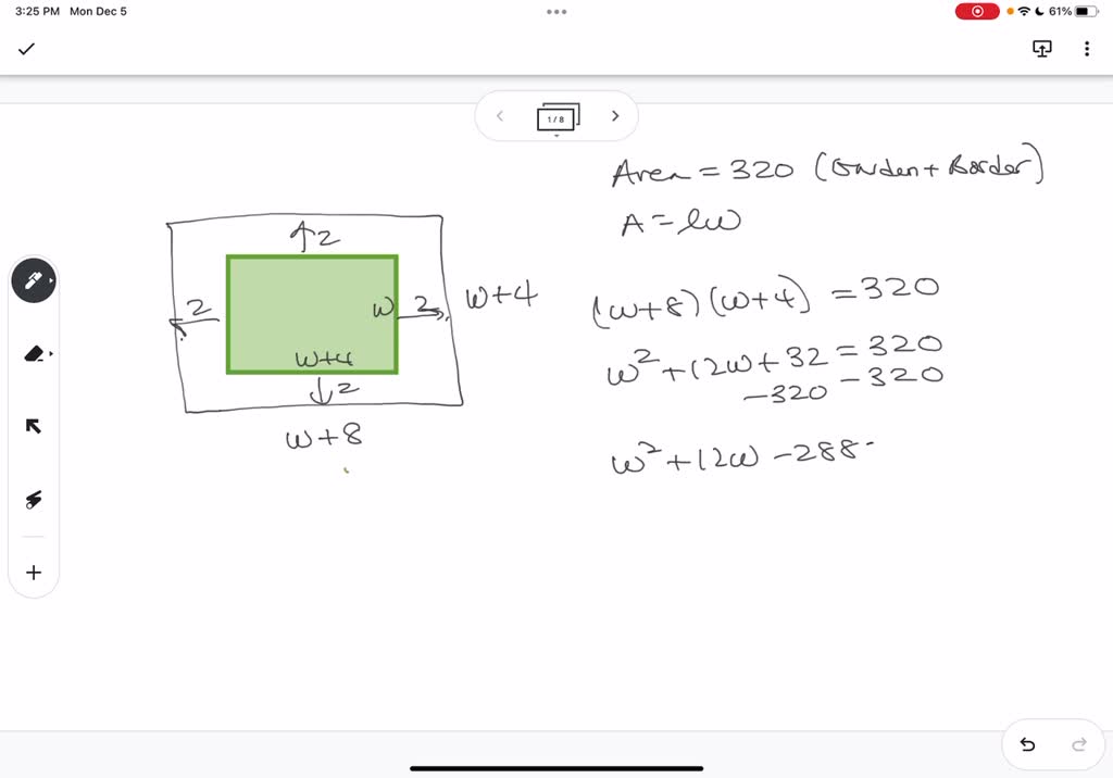 SOLVED The Length Of A Rectangular Vegetable Garden Is 4 Feet More SOLVED The Length Of A Rectangular Vegetable Garden Is 4 Feet More
