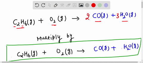 Write a balanced equation to show the reaction of gaseous...