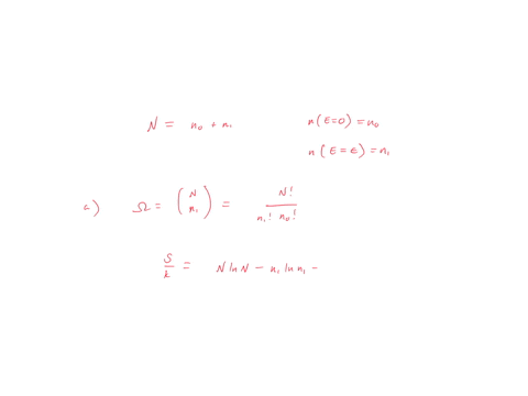 negative-temperature-a-system-consists-of-n-non-interacting-particles-the-energy-of-each-particle-can-take-only-two-distinct-values-0-and-epsilon-the-number-of-particles-in-the-0-and-epsilon-energy-le