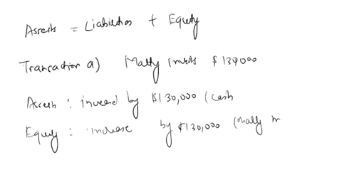 1a-2-record-the-following-transactions-in-the-basic-accounting-equation-treat-each-one-separately-assets-liabilities-owners-equity-a-matty-invests-130000-in-company-b-bought-equipment-for-ca-94024