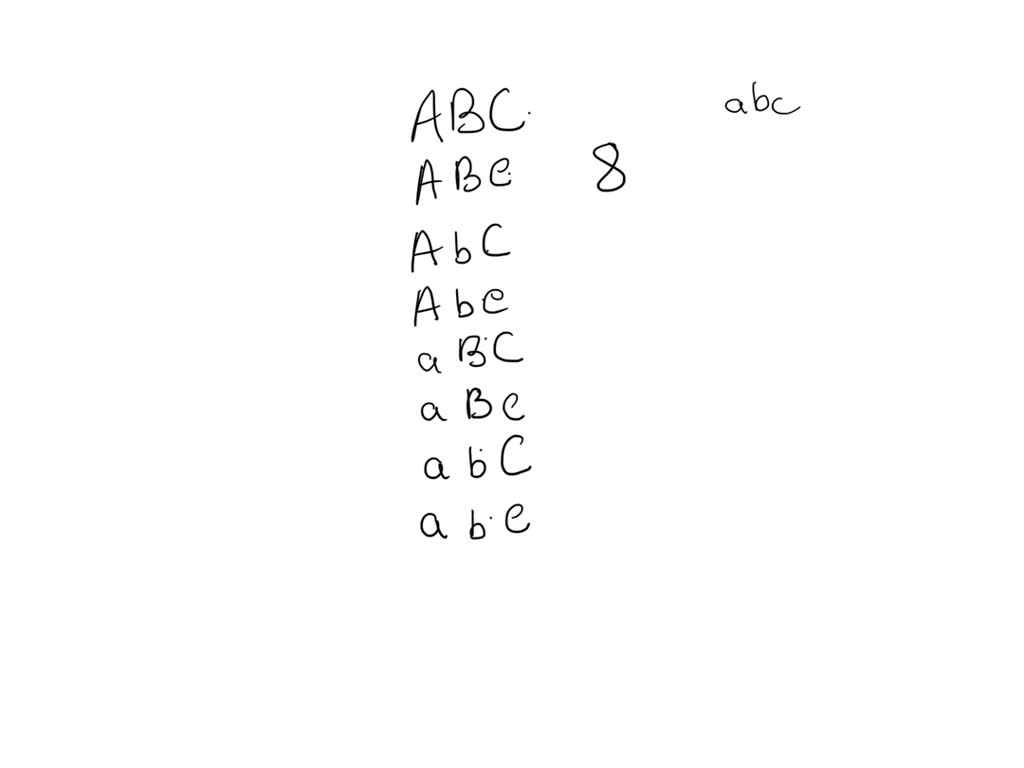 SOLVED: Trihybrid mulatto man (AaBbCc) marries a white woman (aabbcc ...