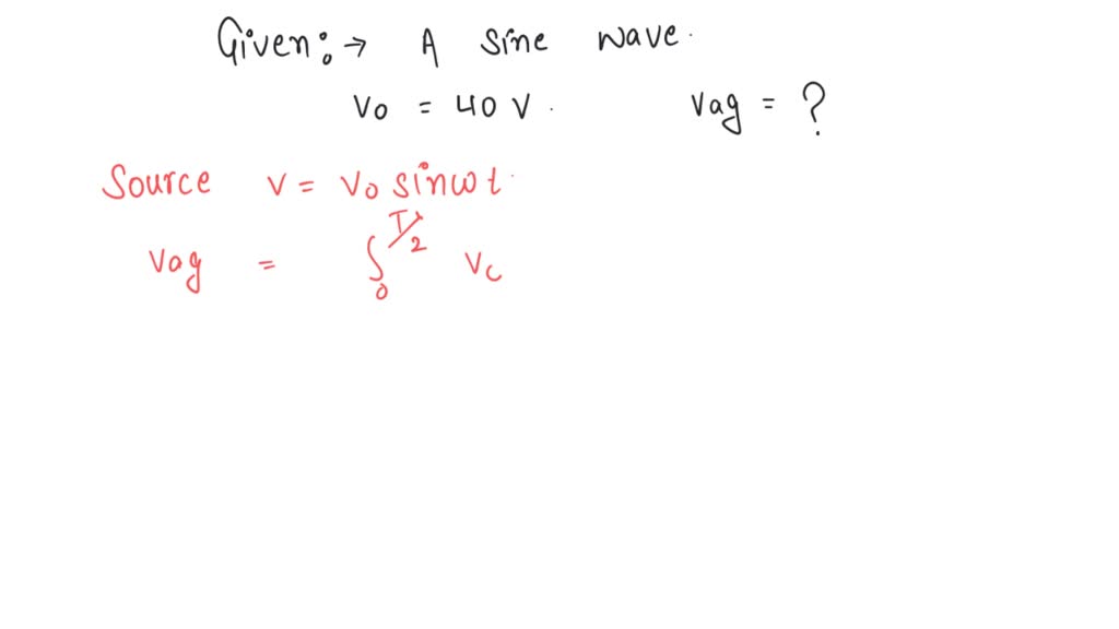 average value of sine wave over a full cycle