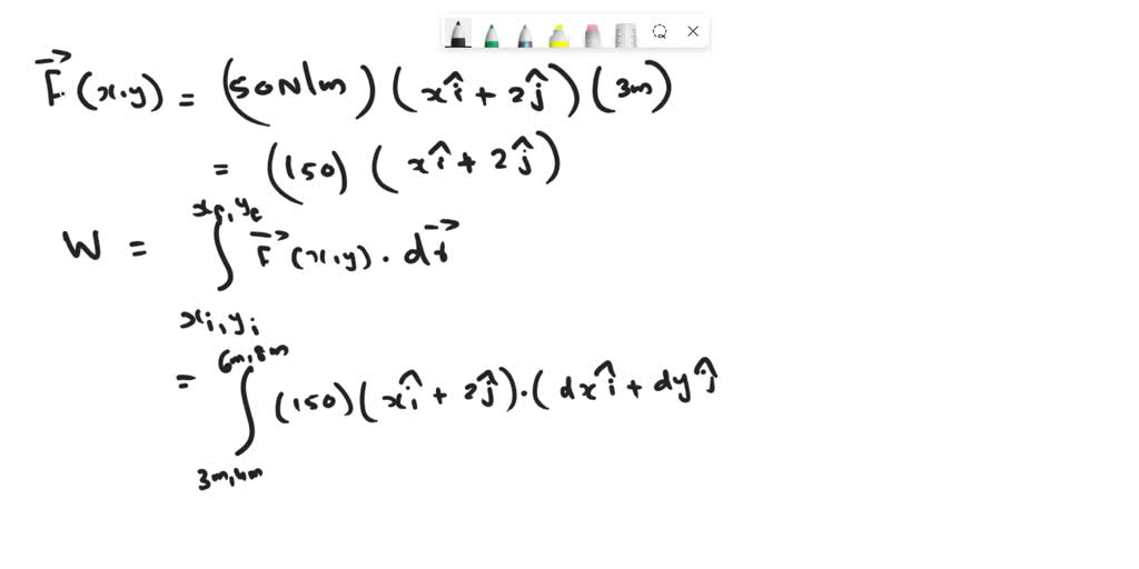 42. A particle moving in the xy-plane is subject to a force F(x,y ...