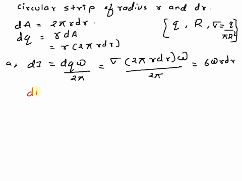 a-thin-nonconducting-disk-of-radius-r-is-free-to-rotate-around-the-axis-that-passes-through-its-center-and-is-perpendicular-to-the-face-of-the-disk-the-disk-charged-uniformly-with-a-total-ch-43728