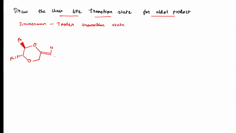 3-the-following-lactone-can-transformed-into-boron-enolate-b-that-is-then-reacted-with-benzaldehyde-to-give-c-the-stereoselectivity-is-201_-draw-the-chair-like-transition-state-of-the-aldol-85366