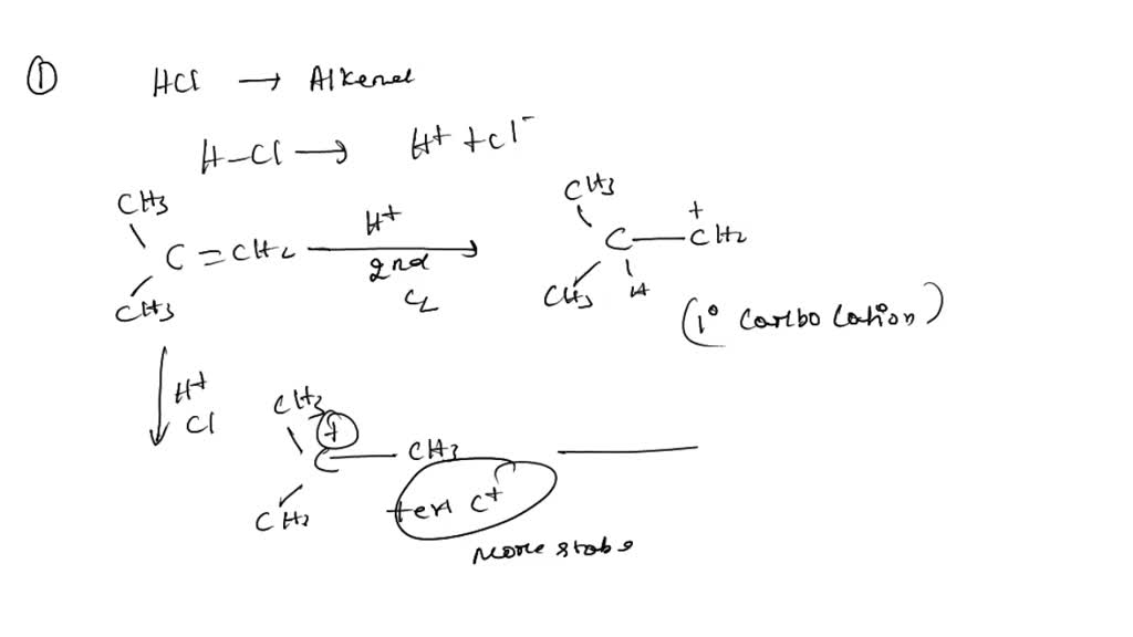 SOLVED: Problem 3.15 Reaction of HCl with 2-methylpropene yields 2 ...