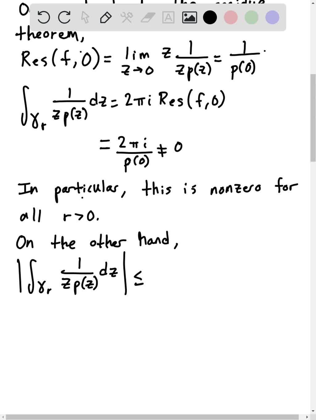 solved-a-generalization-of-the-cauchy-integral-formula-show-that-f