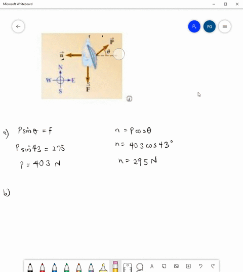 a-sailboat-is-moving-at-a-constant-velocity-due-north-as-depicted-in-the-figure-the-water-exerts-drag-force-on-the-boat-where-the-magnitude-of-f-is-275-and-4308_-if-x-is-east-and-y-is-north-15206