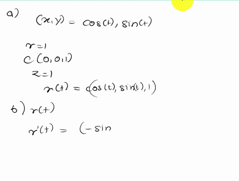 given-a-circle-c-of-radius-1-centered-at-0-0-1-on-the-plane-z-1-a-find-a-parametrization-to-the-circle-c-b-evaluate-the-line-integral-of-the-vector-field-f-x-y-z-hy-x-z2-i-from-1-0-1-to-1-0-81446