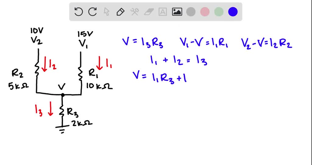 SOLVED For the circuit shown in Fig. P 1.16, find the current in all