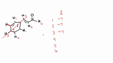 draw-the-structure-of-trans-cinnamaldehyde-indicating-each-unique-hydrogen-atom-with-letters-starting-with-a-after-summarize-the-integration-approximate-chemical-shift-number-of-neighbors-an-72887
