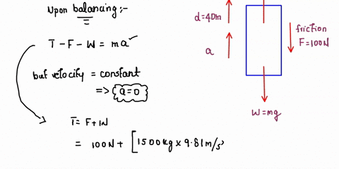 a-calculate-the-work-done-on-a-1500-kg-elevator-car-by-its-cable-to-lift-it-400-m-at-constant-speed-assuming-friction-averages-100-n-b-what-is-the-work-done-on-the-lift-by-the-gravitational-99956