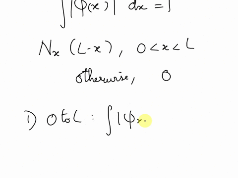 a-quantum-particle-mass-m-is-confined-in-a-1-dimensional-box-represented-by-the-interval-0-l-its-wave-function-is-nxl-x-when-0xl-otherwise-a-find-the-appropriate-value-for-the-normalization-93225