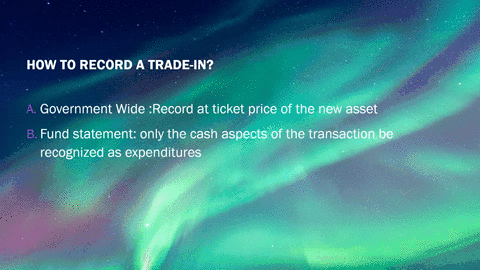 question-50-how-t0-record-a-trade-in-government-wide-record-at-ticket-price-of-the-new-asset-fund-statement-only-the-cash-aspects-of-the-transaction-be-recognized-as-expenditures-losses-and-43937