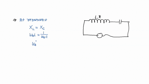 a-choke-coil-of-resistance-r-and-inductance-l-is-connected-in-series-with-a-capacitor-c-and-complete-combination-is-connected-to-ac-voltage-circuit-resonates-when-angular-frequency-of-supply-is-w-w0-a
