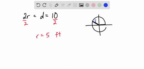 a-sector-of-a-circle-has-a-diameter-of-10-feet-and-an-angle-of-56-radians-find-the-area-of-the-sector-round-your-answer-to-four-decimal-places-48415