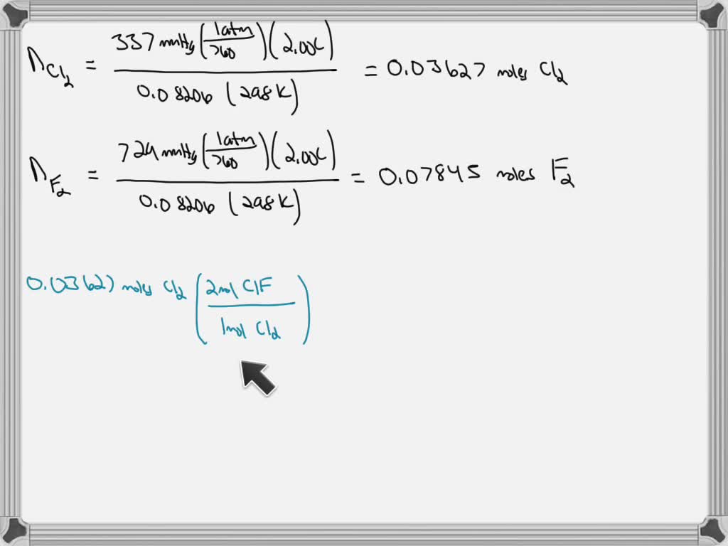 solved-chlorine-gas-reacts-with-fluorine-gas-t0-form-chlorine