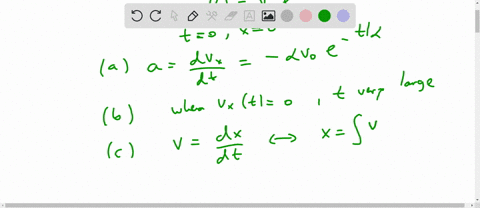 a-particle-moves-along-the-x-axis-with-velocity-vxt-v0-expt-where-v0-10ms-and-3s-at-the-initia-linstant-t0s-the-particle-is-at-x0m-a-find-the-acceleration-ax-of-the-particle-at-any-instant-o-9227