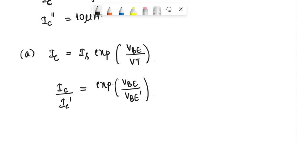 SOLVED 7. A transistor operating with nominal gm of 70 mA/V has a ß